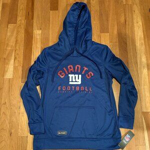 New York NY Giants Hoodie Women NFL Combine Blue Red Game Hype Medium M New NWT